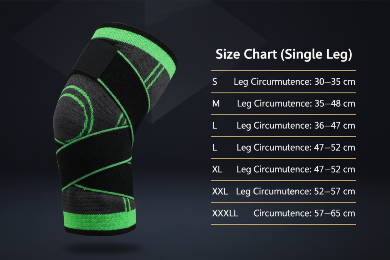 Knee Pad Size Chart