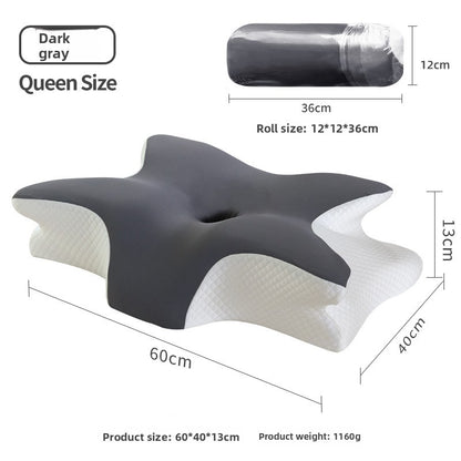 Butterfly Shape Memory Foam Cervical Support Pillow