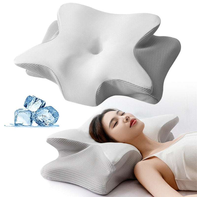 Butterfly Shape Memory Foam Cervical Support Pillow