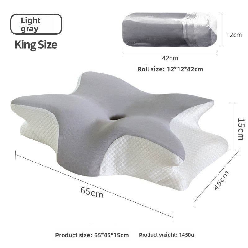 Butterfly Shape Memory Foam Cervical Support Pillow