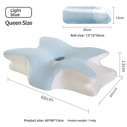 Butterfly Shape Memory Foam Cervical Support Pillow