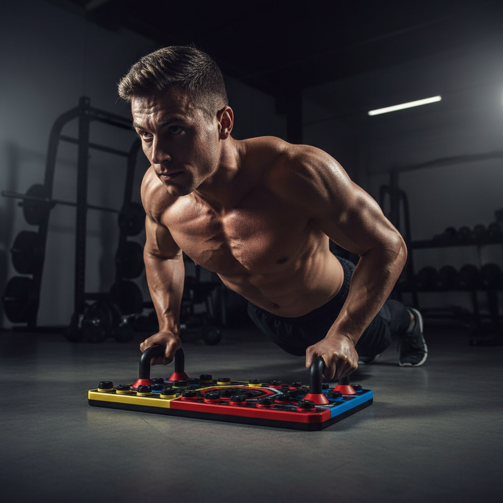 Full Person Push Up Shot