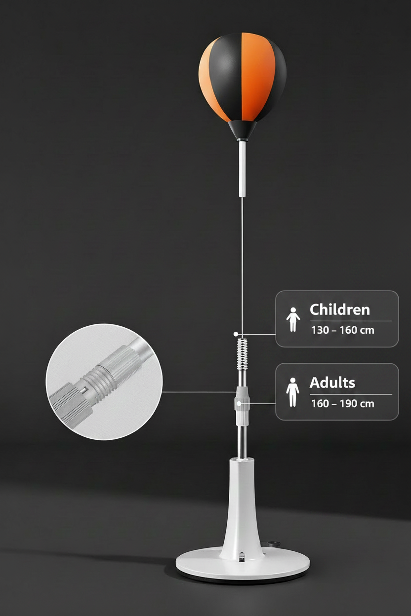 Punching Bag - Children & Adult Height Details